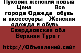 Пуховик женский новый › Цена ­ 2 600 - Все города Одежда, обувь и аксессуары » Женская одежда и обувь   . Свердловская обл.,Верхняя Тура г.